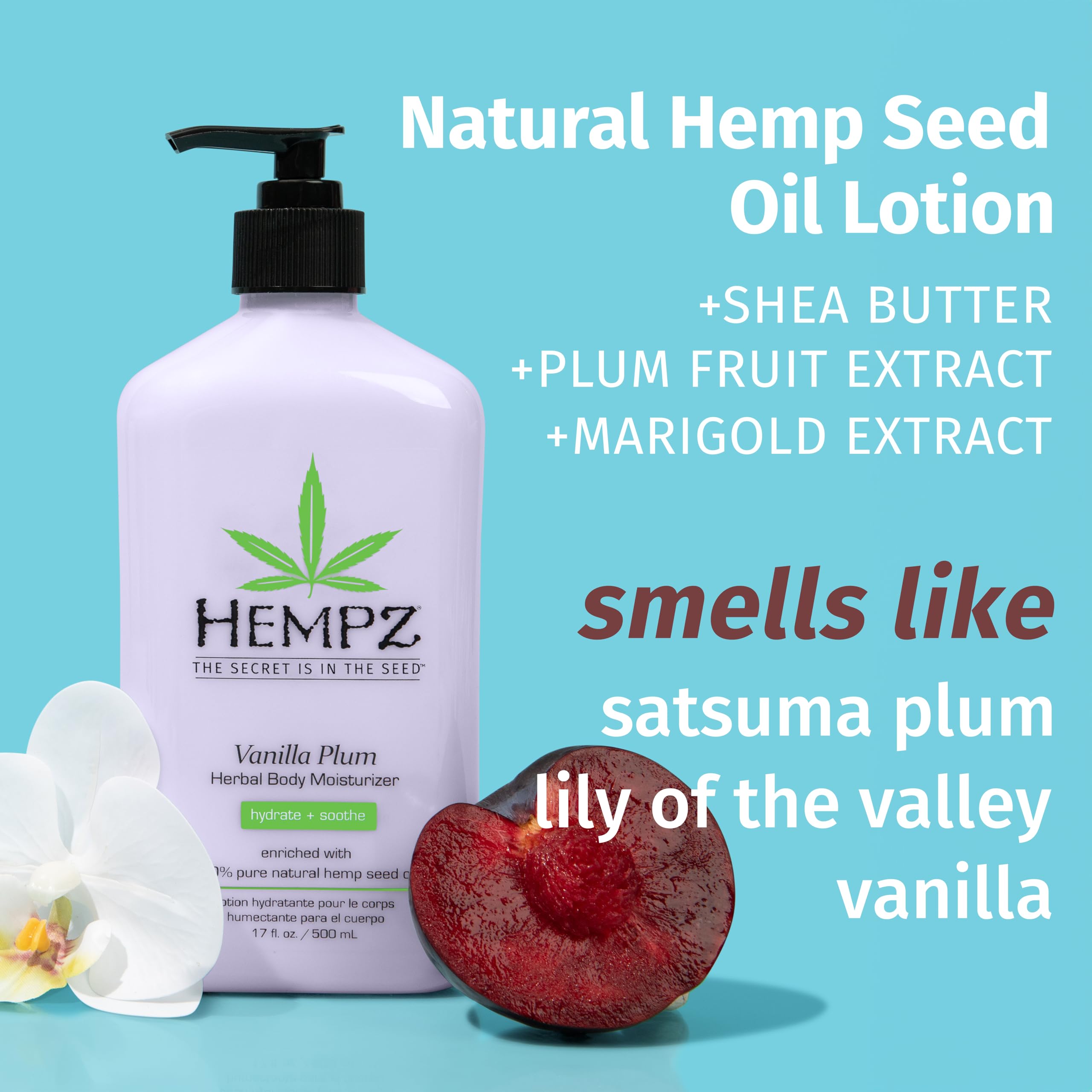 Amazon.com : Hempz Limited Edition Vanilla Plum Hydrating Body